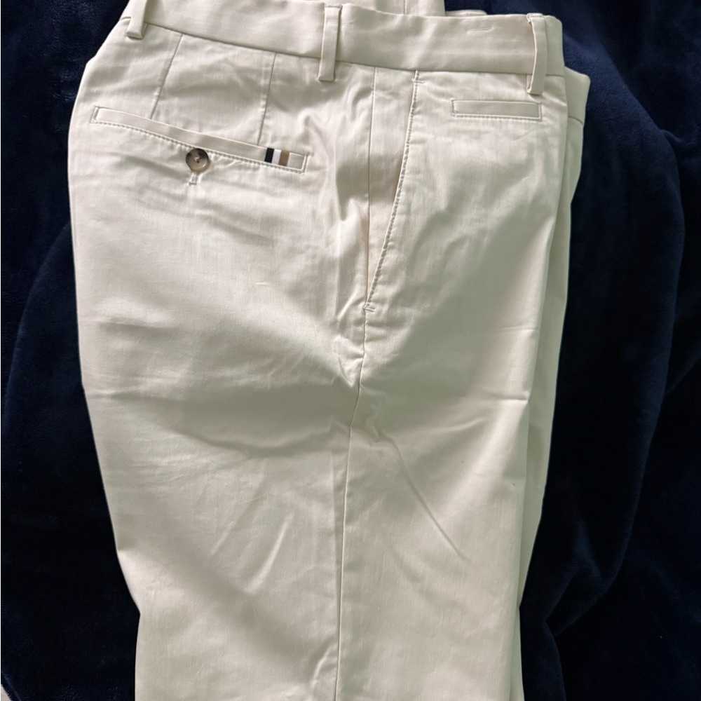 BOSS hugo boss Men's Off-White Chinos